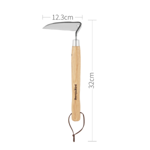 Berry & Bird Stainless Steel Weeding Hoe - Durable Ergonomic Tool for Effortless and Efficient Weeding Soil Cultivation and Garden Maintenance