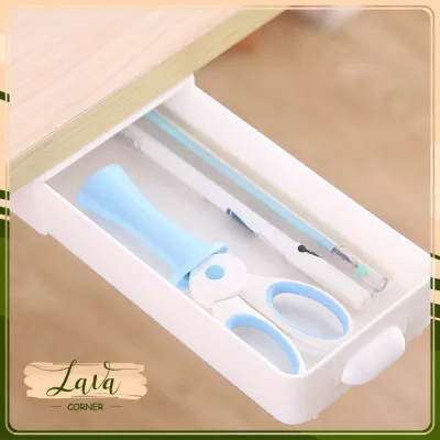 Ngăn Kéo Phụ Mini Đựng Đồ Dưới Mặt Bàn - Hình Chữ Nhật Dọc