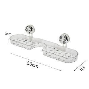 Bathroom shelf Washing Hand Basin suction cup nail free installation Acrylic material toilet organizer 洗漱台置物架