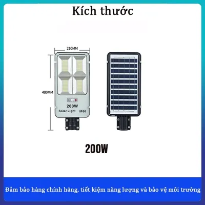 【600W】ĐÈN NĂNG LƯỢNG MẶT TRỜI 200W-600W - Đèn Đường Sân Vườn Không Thấm Nước Siêu Sáng Cảm Biến Chuyển Động