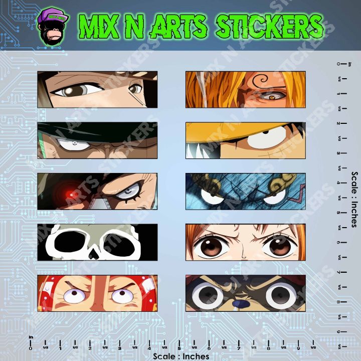 One P1ece Rectangular Eye Laminated Vinyl Sticker SOLD PER PIECE ...