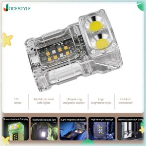 JOCESTYLE COB+SMD LED Outdoor Mini Flashlight USB Rechargeable Portable Torch Lamp Camping Work Light for Camping Fishing Walking