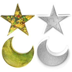 Moon/Star Shape Silicone Molds for Handmade Soap Making Molds Home Decoration Epoxy Resin Silicone Molds