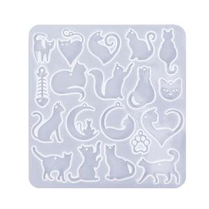 Động vật nhựa khuôn silicon Mặt dây chuyền khuôn silicon nhựa Epoxy khuôn cho Vòng cổ bông tai quyến rũ làm