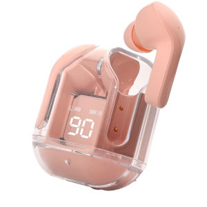 wireless high fidelity Bluetooth 5.3 earphones wireless earphone LED power supply digital display stereo Bluetooth compatibility 5.3 with noise reduction microphone suitable for gaming fitness and work With Lanyard