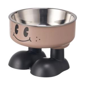 High Legged Pet Bowl For Comfortable Feeding And Watering Stainless Steel Large Capacity Dog Bowl With Neck Protections