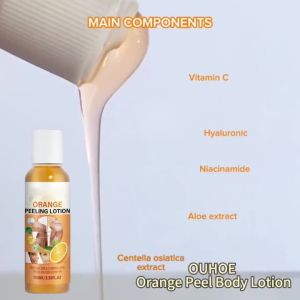 Orange Peeling Lotion for Dark Skin Bleaching Exfoliating Removes Dead Skin Cleaning Moisturizing Brightening Strong Peeling Oil2026