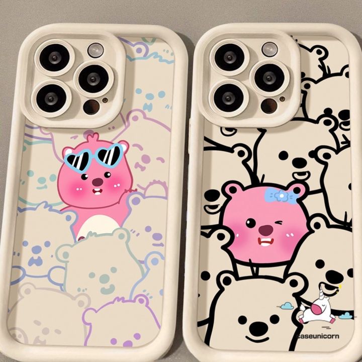 Cartoon Sunglasses Beaver Lovely Loopy Case Compatible for IPhone