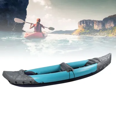 LIXADA Inflatable Kayak Folding Kayak PVC Sunlight Protection Strong Load Bearing Water Resistant for Boating for Fishing