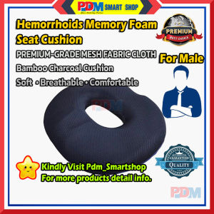 PDM Premium Memory Foam Seat Cushion Tailbone Sciatica Relief Pressure Cushion Hemorrhoids Cushion For Men Women