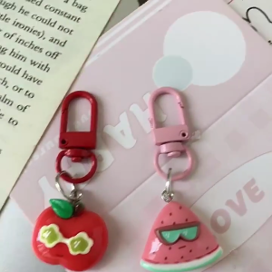 Bag Pendant Bag Charm Keyring Plastic/Resin Texture Key Accessory Suitable for Fashion Women Girls Present