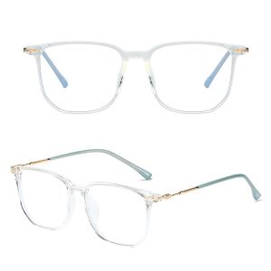 Viendo Kacamata Minus Photocromic Anti Radiasi Blueray Wanita Pria Cowok Korea Elastik TR90 Besi Besar Frame 2 in 1 Bluecromic Potocromic Fotocromic Antiradiasi Kecamata Komputer Hp Sinar Matahari UV400 Kaca Mata Optik