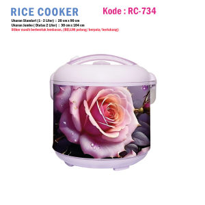 Stiker Magic Com atau Rice Cooker Motif Bunga Rose