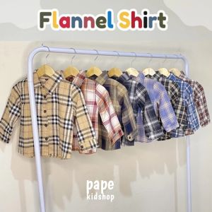 Kemeja Flanel Anak Laki - Laki dan Perempuan 1 - 5 Tahun Baju Atasan Hem Planel Fahion Kids