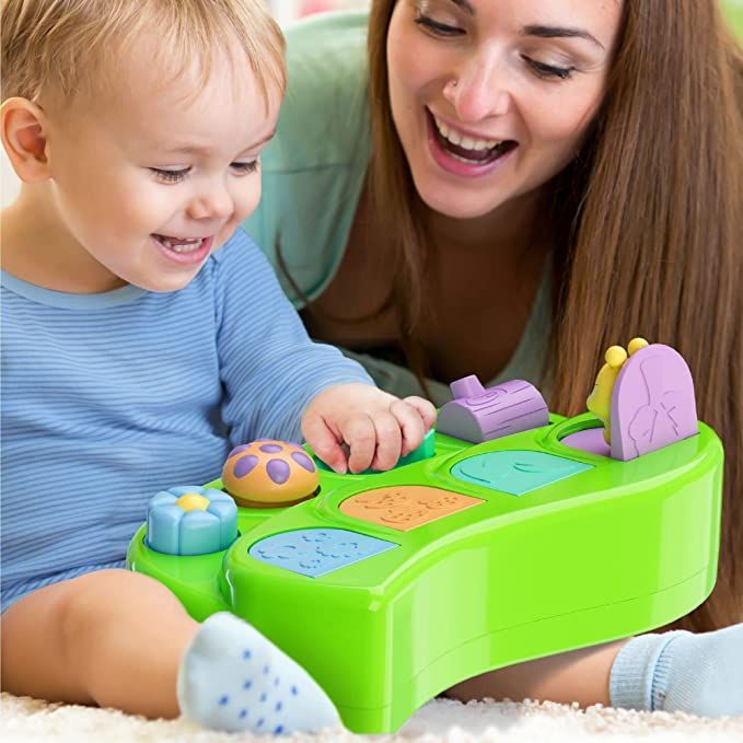 Pop Up Cause and Effect Toy Toys for 9 Month Old +, Baby Toys, Early