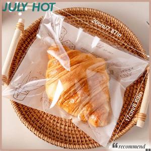 [JULYHOT] ถุงพลาสติกปิดผนึกแบบมีกาวในตัว50ชิ้นสำหรับบรรจุภัณฑ์เบเกอรี่ครัวซองต์งานปาร์ตี้บิสก คุกกี้ขนมปังและบรรจุภัณฑ์เค้ก