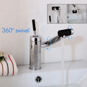 LDIES Torayvino Chrome Kitchen Faucet LED 360 Swivel Deck Mounted Temperature Sensor Basin Single Handle Faucets Sink Mixer Water Tap 3Y9Z1