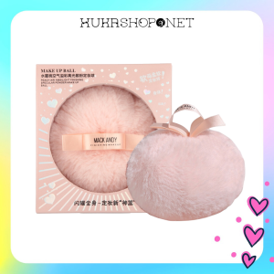 Bông phấn bắt sáng kim tuyến nhũ highlight Mack Andy Powder Make Up Ball tự nhiên rạng rỡ