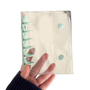 6 Hole PVC Album Covers 6 Rings Binder Cover Water Resistant Organiser Covers for Refillable Notebook Planner