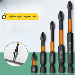 6pcs Non-slip ic Impact Bit High Hardness Shockproof Screwdriver Bit Set Impact Resistant Screw Driver Bit Power Hand Tools