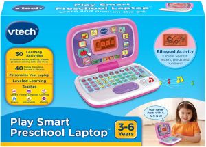 VTech Play Smart Preschool Kids Laptop Black or Pink