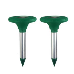 Mole Repellents Solar Power Upgraded Vole Repeller Waterproof Outdoor Stakes Outdoor Mole Deterrents for Snake Mole