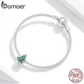 BAMOER Christmas Tree for Women Jewelry Making 925 Sterling Silver Charm fit Silver women DIY Metal Beads Bracelet BSC374. 