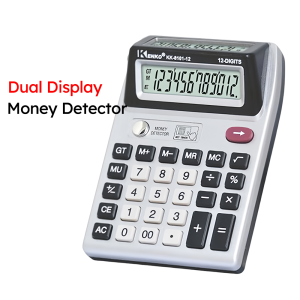 12 Digit Electronic Calculator Dual Display with Money Detector Accounting Calculatos for Home Basic Desktop Office 1 BATTERY