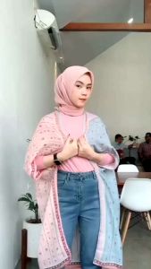 Outer Scarf Voal Premium motif lasercut [terlaris]