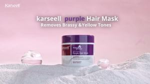 Karseell Purple Hair Mask Professional Neutralizes Brass & Yellow Tones For Blonde Silver Gray Highlighted Hair 16.90 oz 500ml