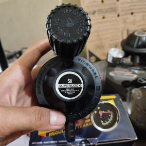 SUPER AMAN !! Kepala Regulator Meter Superlock Putar Aman Gascomp GRS02 GRS 02