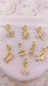 DoraCharm 24k Gold Plated Beautiful Dangle charm