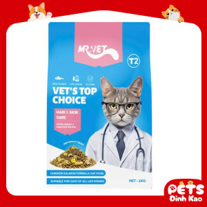 Hạt Cho Mèo MR.VET Holistic Cao Cấp Với 30% Protein Kèm Topping Túi 1kg
