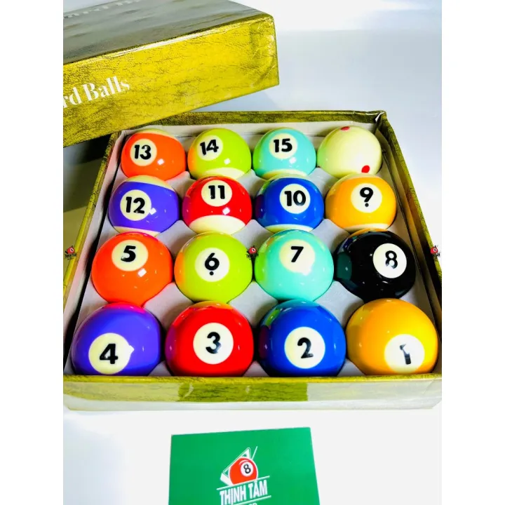 [THỊNH TÂM] Bộ 16 Bóng Bida Lỗ CYCLOP, Bộ Bóng Bi-A Pool Đẹp CLB