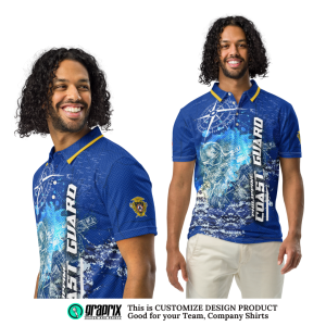 Philippine Coast Guard V4 Polo Shirt - Full Sublimation Stay Stylish and Comfortable with Elegance