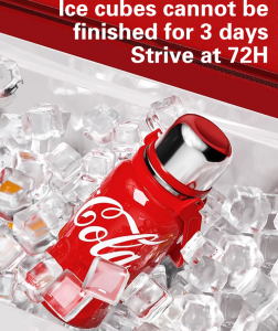 Coffee cup thermos cup Coke cup stainless steel large capacity outdoor portable carrying rope