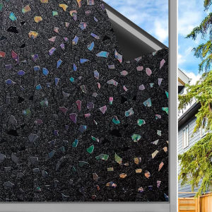 Cheapest[MY Delivery] Total Blackout Window Film Black Tulip Privacy Window Static Cling Window Sticker for Bathroom Kitchen