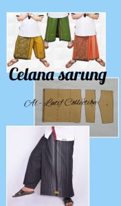 pola instan / pola jiplak CELANA SARUNG