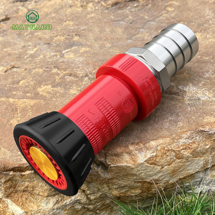Fire Hose Nozzle for Garden Hose, Heavy Duty Fireman Style Garden Hose