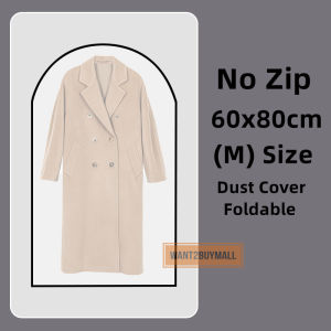 🇲🇾 🏆 Clothing Anti Dust Cover Transparent PEVA Coat Suit Cover Washable Household Clothes Storage Hanging bag Waterproof