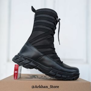 Sepatu Pdl Ninja Tni Polri Satpam Security Tactical Safety Boots Ujung BesiTerbaru 2024