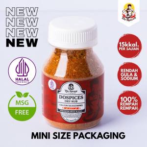 Dospices [mini size] Healthy Dry Rub | Bumbu Marinasi Rendah kalori (Spicy) 55 Gram Bumbu Rempah-Rempah