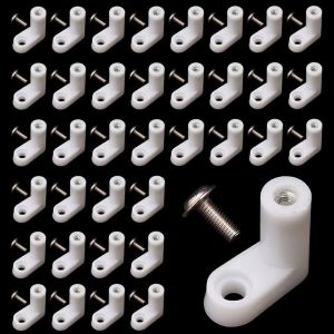 MIRELINA Plastic PCB Mounting Brackets Anti Vibration with Screws Motherboard Standoffs Portable Wear Resistant L Type Bracket for Securing Motherboards Hosts and Circuit Boards