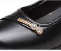 SHUTA-669 1.5 inches High Heel Black Shoes School Shoes for women. 