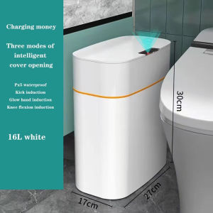 Intelligent Sensing Garbage Bin Automatic Household Toilet Toilet Light Luxury with Lid Electric Nar