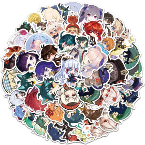 COD✨50 PCS Seri GAYA LUCU Game populer Genshin Impact stiker untuk Buku Tempel/Buku Harian/HP/Dekorasi Laptop/Sticker Helm Tahan Air Vinil/Stiker Tablet Ponsel stiker tahan air berperekat