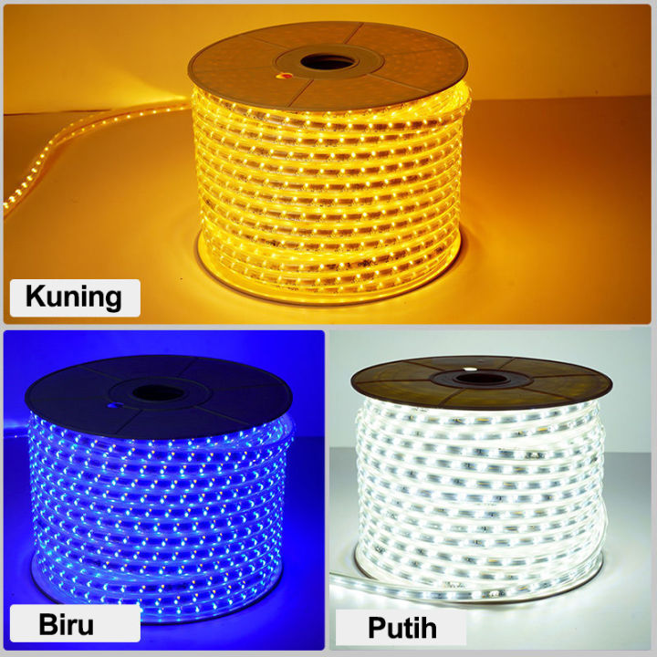 LAMPU LED STRIP METERAN SELANG 5050 SMD 1 METER - 100 M LAMPU OUTDOOR