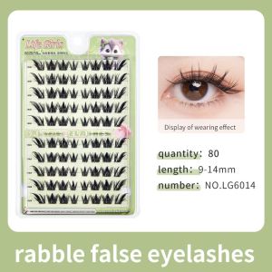 False Eyelashes Single Cluster Natural Thick Reusable Glue Free Self Apply Upper Lower Lashes Beginner Daily Wear