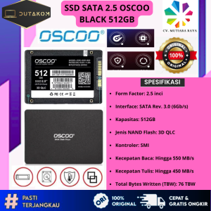 SSD SATA 2.5 OSCOO BLACK 512GB