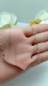 Kalung Titanium Terbaru Fuji Aurel Rantai Pecah Copy